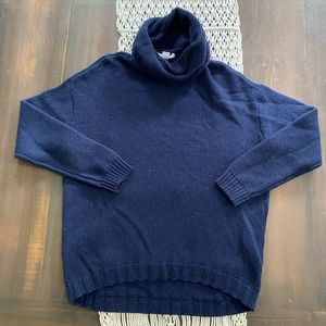 Duffy cashmere/wool blend relaxed fit cowl neck sweater